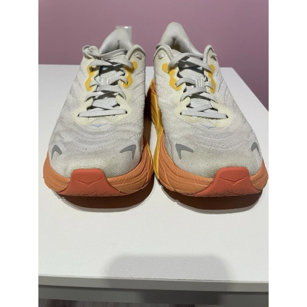 Hoka One One Arahi 6 Running Shoes Womens 9B Orange‎ Athletic Workout Sneakers